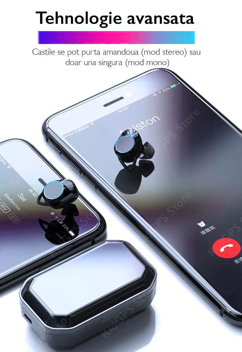 Casti bluetooth Runmus G02 Casti bluetooth Runmus G02